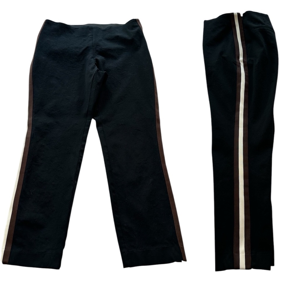 A New Day Pants High Rise Skinny Stretch Black Tuxedo Stripe Women’s Size 12